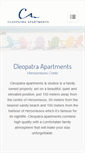 Mobile Screenshot of cleopatraapartments.com